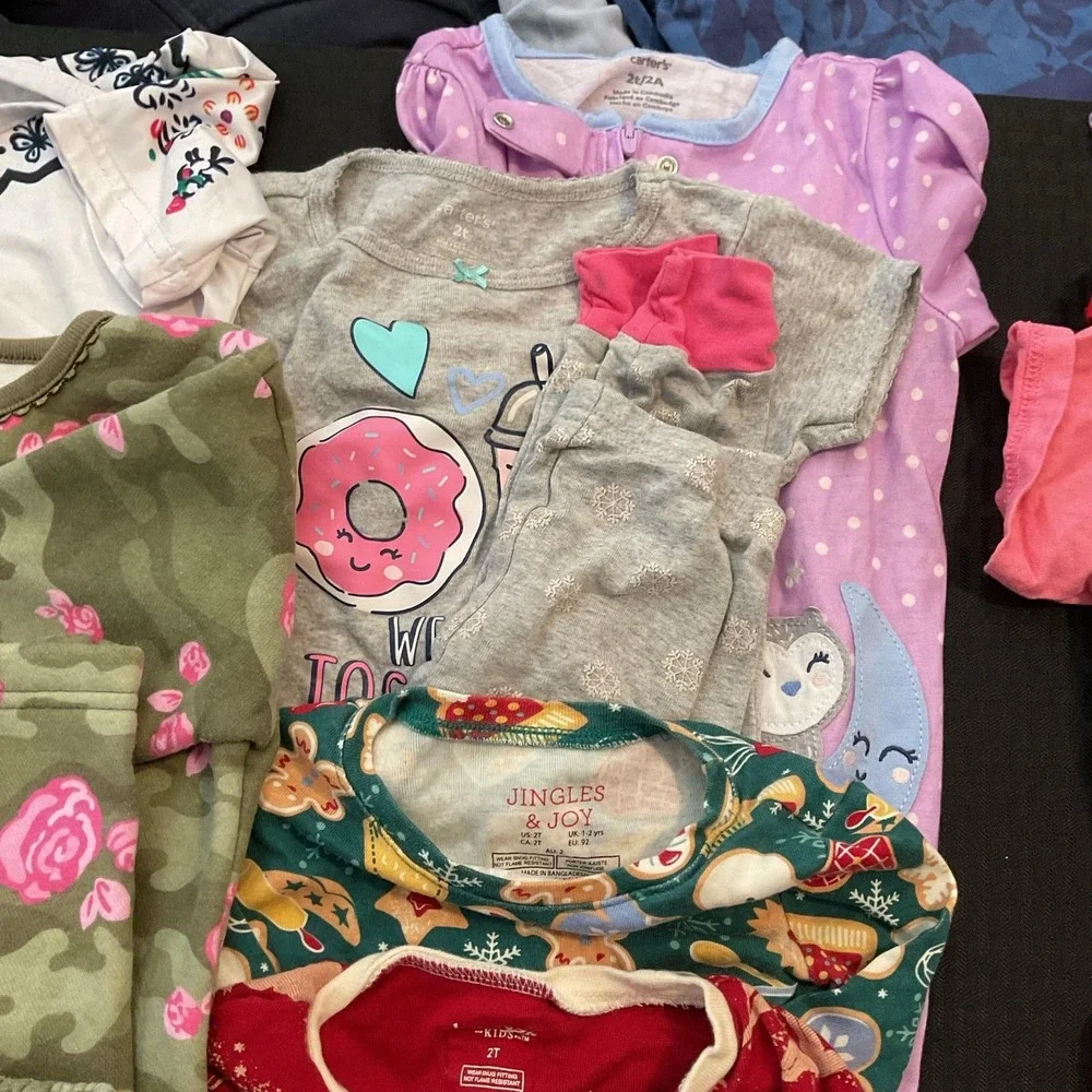 Mixed Brands Outfit Lot Girls 2T/24M 21pc Tops Pants Dresses Disney Minnie